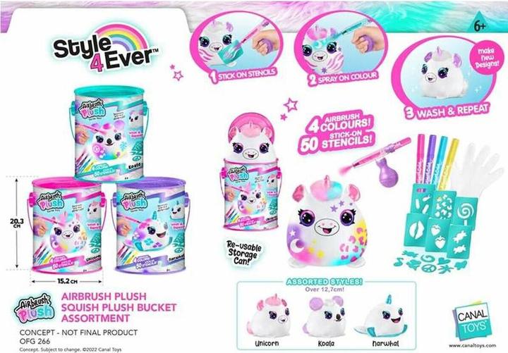 Canal Toys Airbrush Püsch - Squish Pals Paint Can assorted
