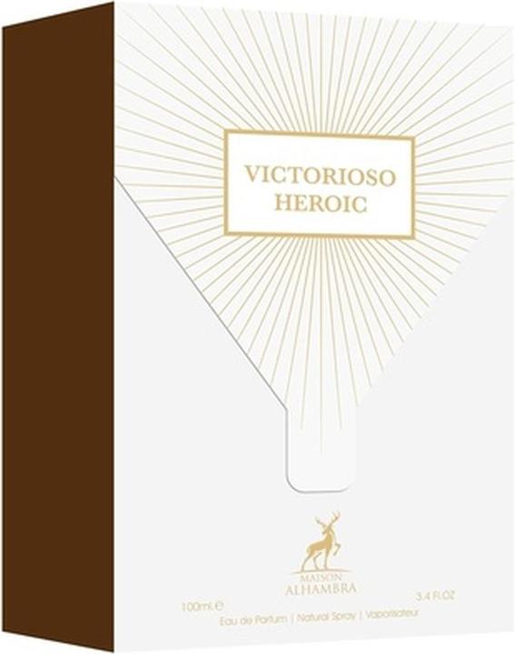 Actual product image Maison Alhambra Victorioso Heroic For Men Eau De Parfum Spray 3.4 Ounce (Eau de parfum, 100 ml)