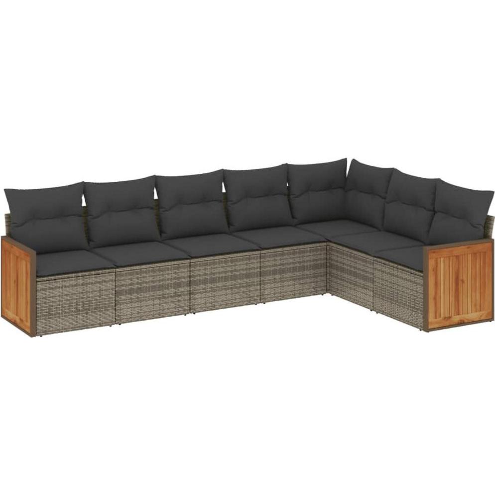 VidaXL, Gartenlounge, 10-tlg. Garten-Lounge-Set mit Kissen