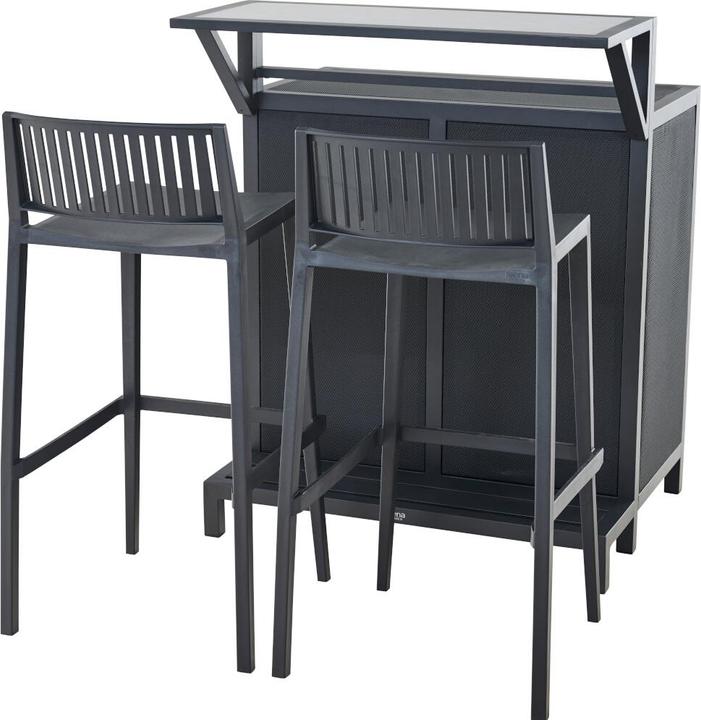 Productafbeelding Siena Garden Barkruk Lane antraciet Polypropyleen/glasvezel frame