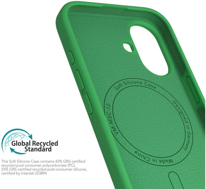 Actual product image Vonmählen Soft Silicone Case for iPhone 16 Green Haven (Apple iPhone 16)