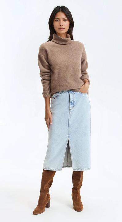 Produktbild La Redoute Collections Kaschmir-Rollkragenpullover (M)