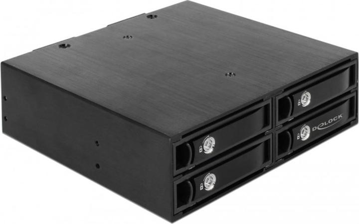 Produktbild Delock 5.25? Wechselrahmen für 4 x 2.5? SATA / SAS HDD / SSD 12 Gb/s