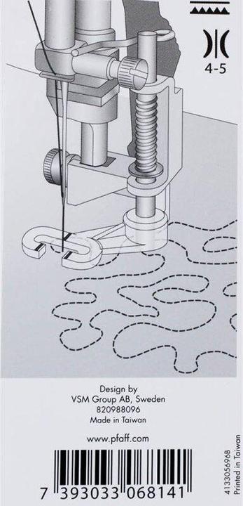 Actual product image Pfaff Open freehand sewing foot, group K