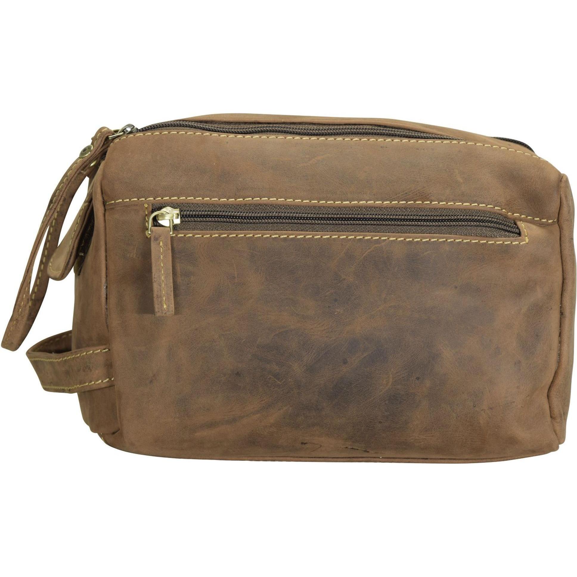 Greenburry, Necessaire, Kulturbeutel / Beauty Case Vintage 1737 Kulturtasche, Braun, (4 l)