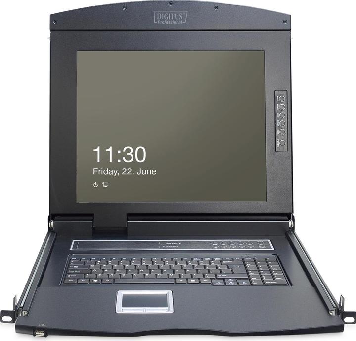 Immagine prodotto Digitus Console modulare con 43.2cm 17 pollici TFT senza tastiera senza modulo KVM RAL 9005 - nero