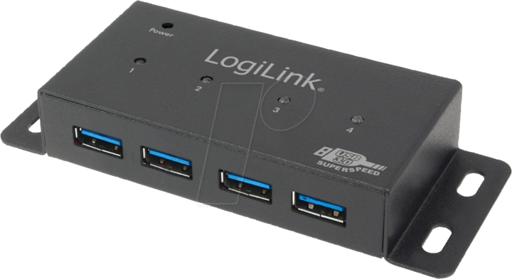 Produktbild LogiLink USB 3.0-Hub UA0149 (USB-A, 4 Ports)