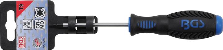 Actual product image BGS Screwdriver T-Star (for Torx) T9 Blade Length 80 mm