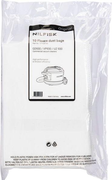 Nilfisk 10x Staubbeutel für VP 930 ECO HEPA