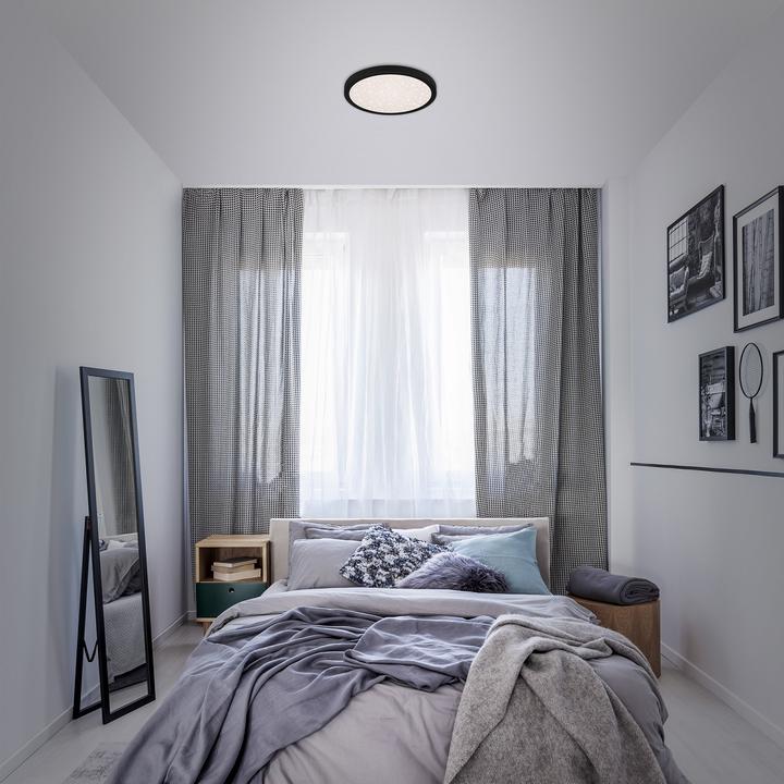 Produktbild Briloner LED Deckenleuchte mit Sternencover, schwarz, 1xLED/18W (2000 lm)