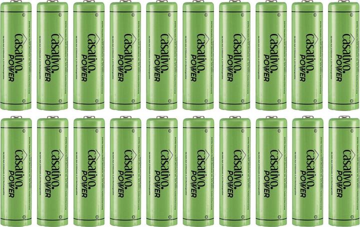 Produktbild Casativo NiMH-AA/Mignon-Akkus, 2.700 mAh, mit Transport-Case, 20er-Set (20 Stk., AA, 2700 mAh)