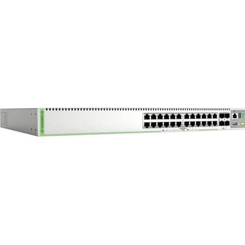 Thumbnail - Allied Telesis L3 STACKSWITCH 24X10/100/1000-T (28 Ports), Netzwerk Switch, Grau