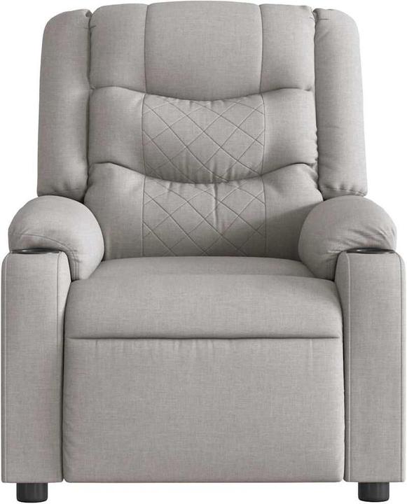 Actual product image vidaXL Massage chair electric cloud grey fabric