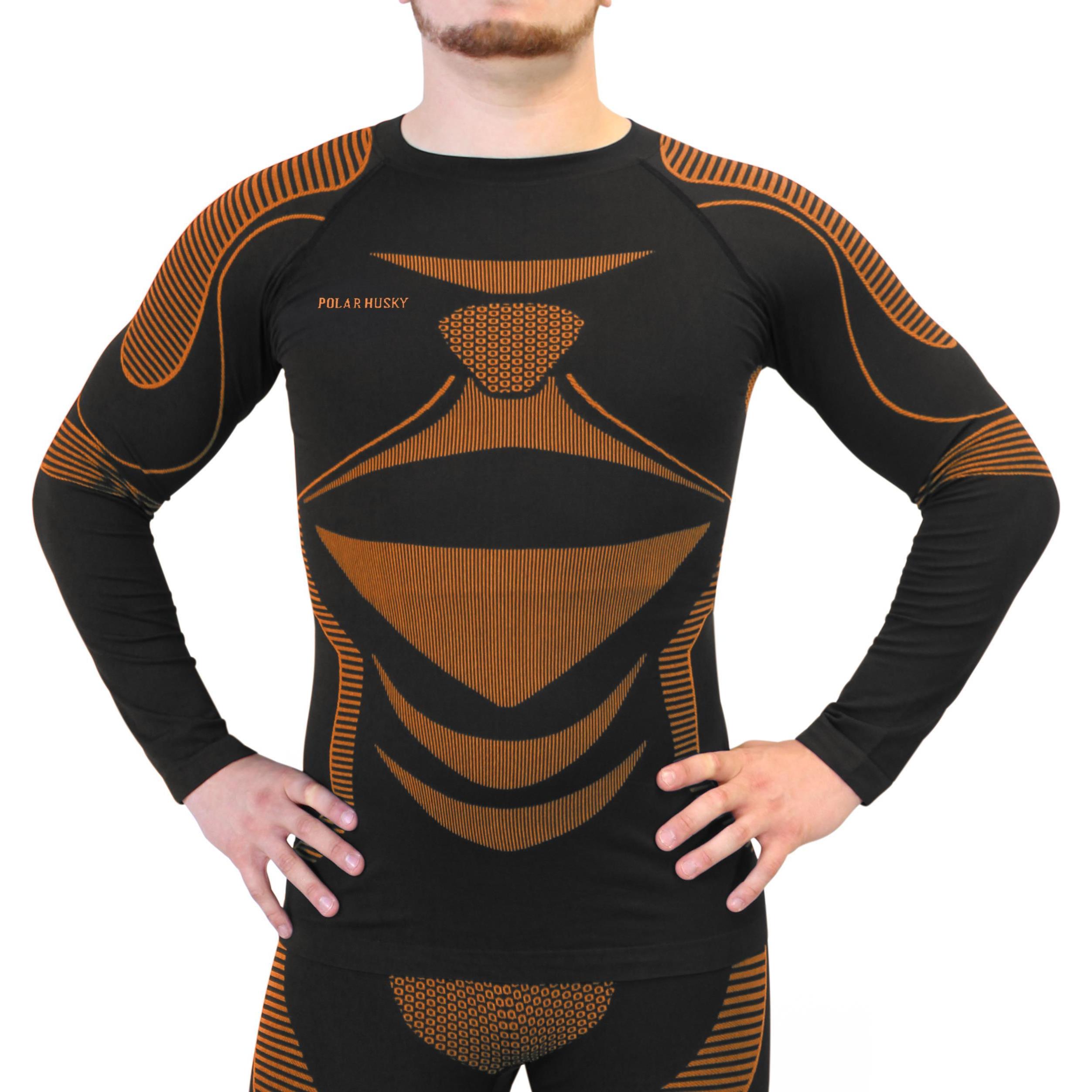 Thumbnail - Polar Husky, Herren, Funktionsshirt, Sport-Funktionsunterhemd Extreme Active Wear (L), Orange, L