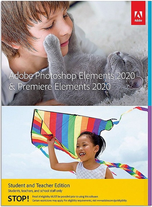 Immagine prodotto Adobe Photoshop e Premiere Elements 2020 Internazionale/Inglese per studenti/insegnanti (certificato (1 Utente, Senza limiti)