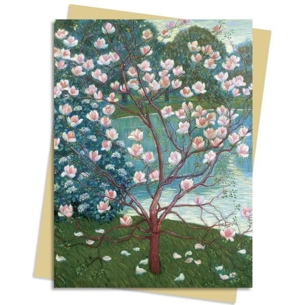 Sköna Ting, Biglietto di auguri + Carta da lettere, Carnet B6 Magnolie Wilhelm List