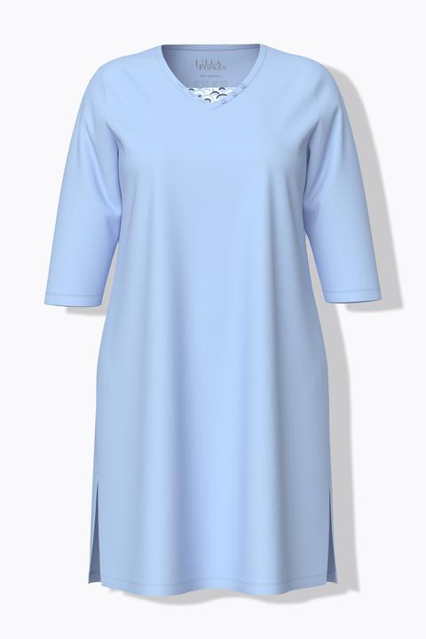 Immagine prodotto Ulla Popken Camicie da notte in confezione doppia con scollo a V e maniche lunghe (46, 48)