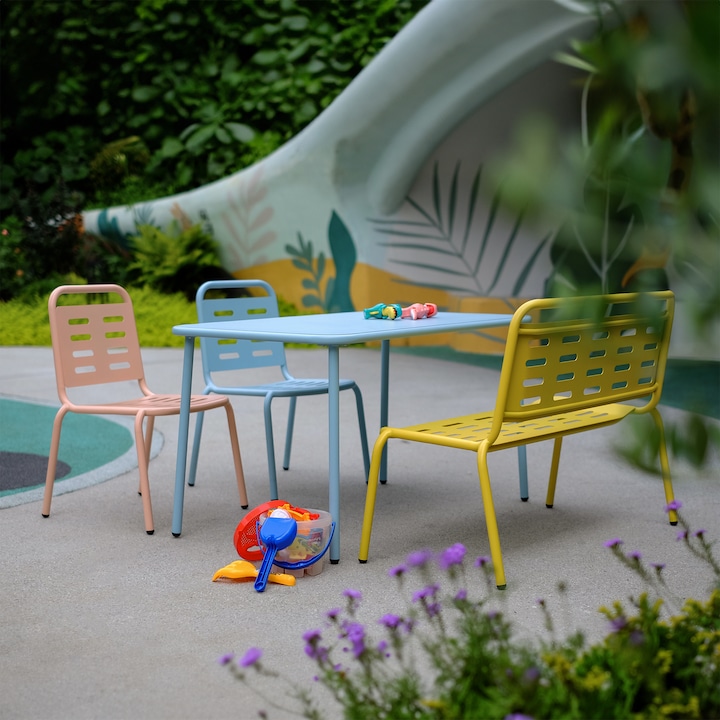 Produktbild Casa.Pro Kindersitzgruppe Etroubles 4-tlg. Stahl Mehrfarbig