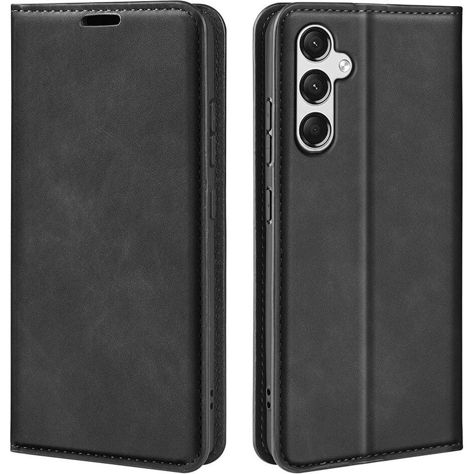 Cover-Discount Galaxy A25 5G - Stand Flip Case Hülle schwarz (Samsung Galaxy A25 5G), Smartphone Hülle, Schwarz