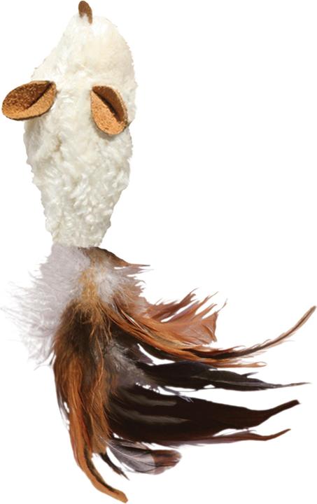 Image du produit KONG Refillables Feather Mouse braun (2.5x16.5cm) (Jouets avec herbe à chat)