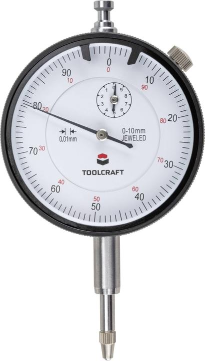 Toolcraft Comparateur, résistant aux chocs, 0 - 10 mm