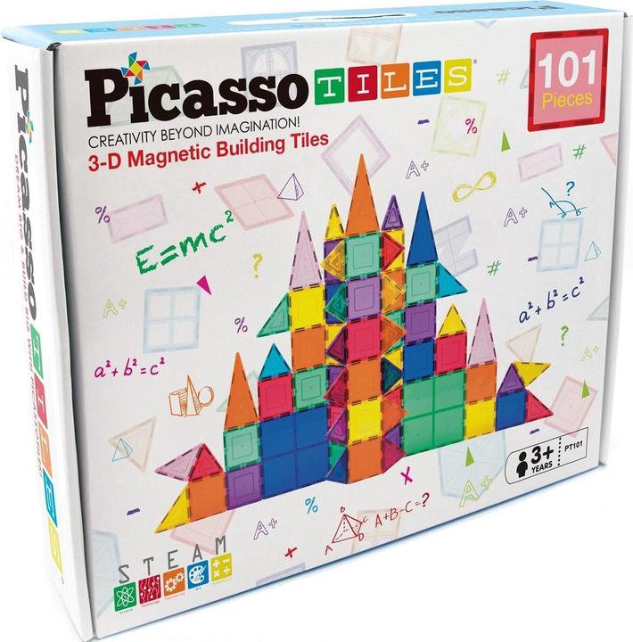 Tactic Picasso Tiles - 3-D Magnetic Building Set