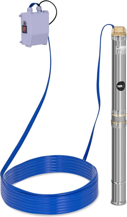 Produktbild MSW Brunnenpumpe Tauchpumpe Tiefbrunnenpumpe Wasserpumpe Gartenpumpe 370W Edelstahl (Gartenpumpe)