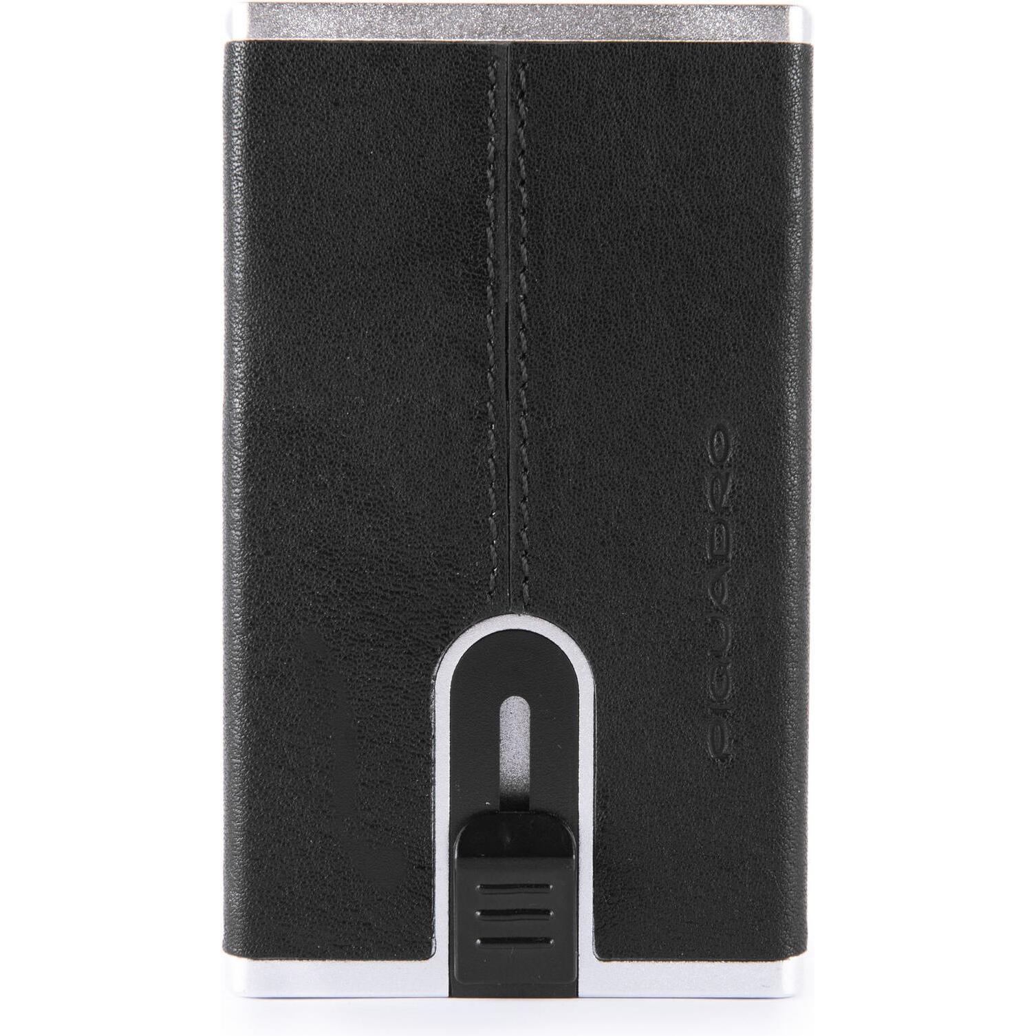 Piquadro Uomo Nero Uomini, Portafoglio, Black Square Rfid,