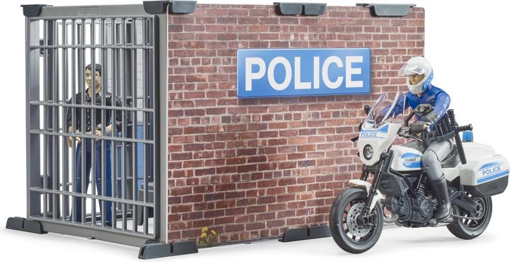 Produktbild Bruder Polizeistation mit Polizeimotorrad