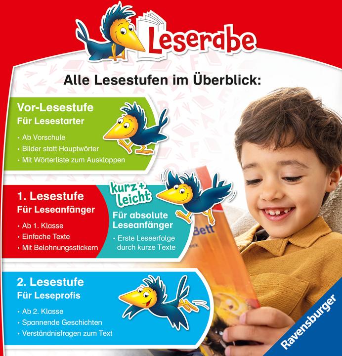 Produktbild Ravensburger Leserabe mit Mildenberger-Silbenmethode: Monstergeschichten (Deutsch, CEE, Neudert, 2024)