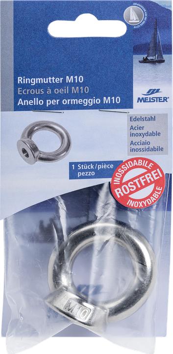 Actual product image Meister Ringmutter M10 ø 25 mm Edelstahl (M10)