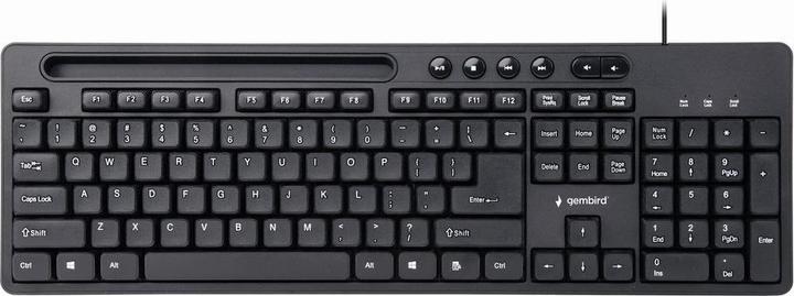 Gembird KB-UM-108 Tastatur USB QWERTY US Englisch (US, Kabelgebunden)