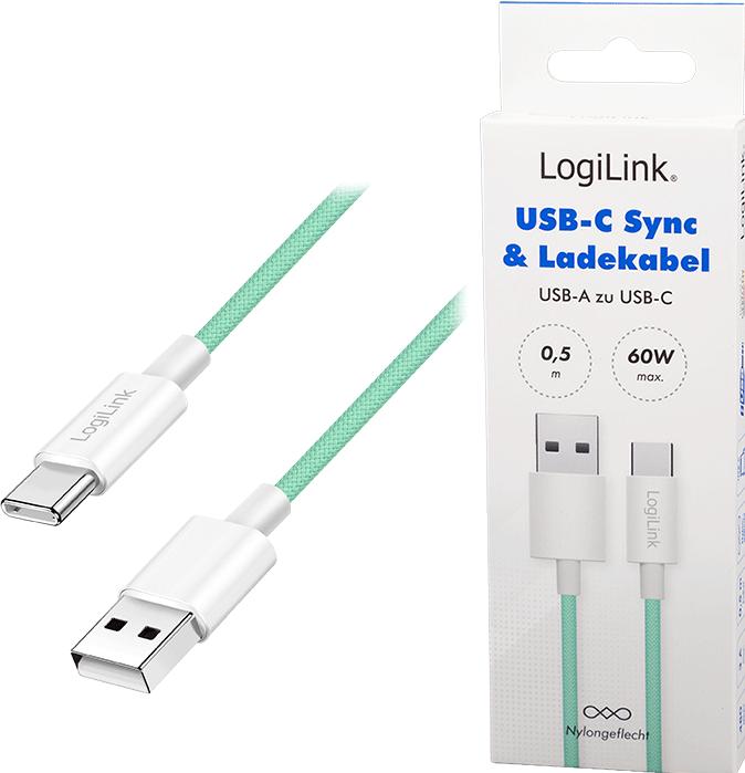 Actual product image LogiLink USB A – USB C (0.50 m, USB 2.0, 60 W)