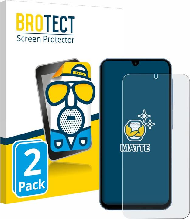 Produktbild BROTECT Entspiegelungs-Schutzfolie Displayschutz Matt (2 Stück, Samsung Galaxy A15)