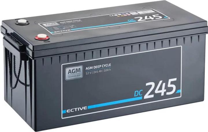 Immagine prodotto Ective DC 245 AGM Deep Cycle 245Ah Versorgungsbatterie (12 V, 245 Ah)