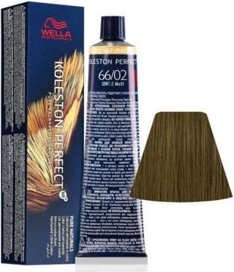 Actual product image Wella Koleston Perfect Me 66/02 Dark Natural Matte Blonde 60ml (66, 02 Dark Natural Matte Blonde)