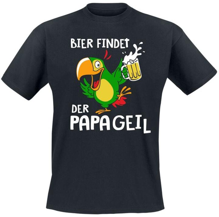 Produktbild Funshirt Bier findet PapageiL (M)