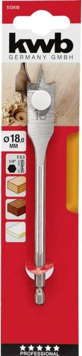 Actual product image kwb Flat milling drill PROFI, ø 18 mm (18 mm)