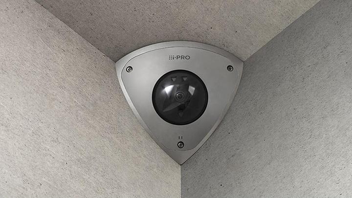 Actual product image i-Pro Netzwerkkamera mit Antiligatur, Eckmontage und KI-Engine (3072 x 1728 pixels)