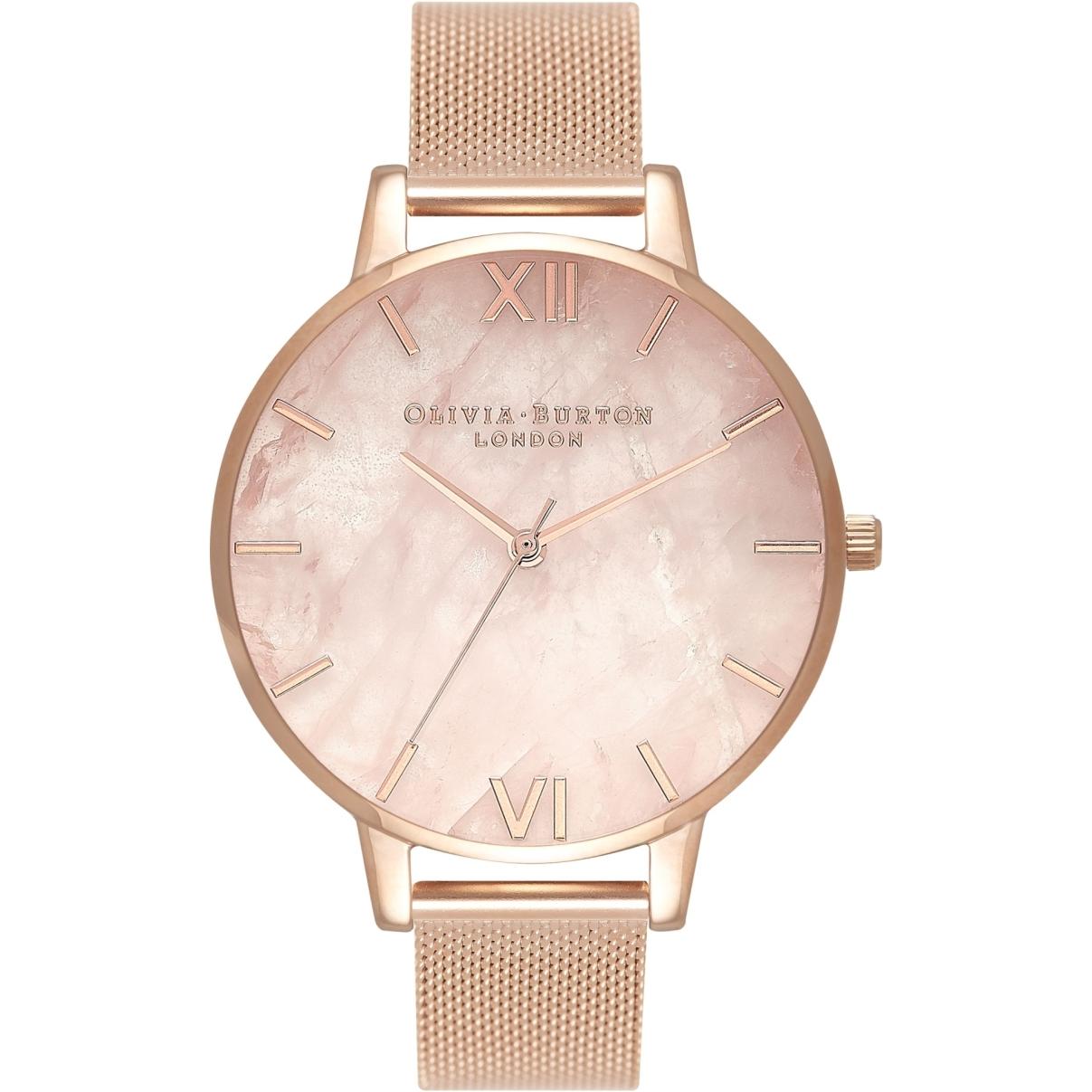 Olivia Burton, Orologio da polso, Semi prezioso, Rosa, (Orologio da polso analogico, 38 mm)