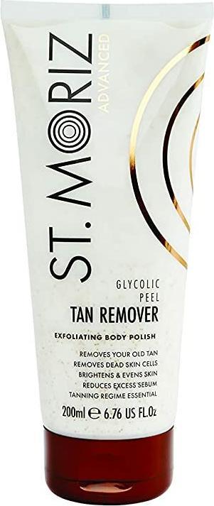 Actual product image St. Moriz Advanced Pro Glycolic Peel Tan Remover Body Scrub Removing Unwanted Tan 200Ml (Self tanning cream, 200 ml)