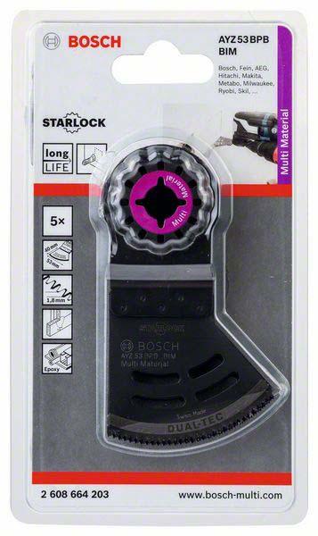Actual product image Bosch Professional Zubehör Plunge cut saw blade AYZ 53 BPB. 53 x 40 mm. Pack of 5
