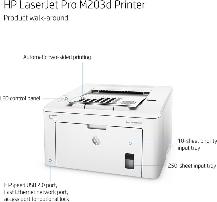 Immagine prodotto HP LaserJet Pro M203dw (Laser, Bianco e nero)