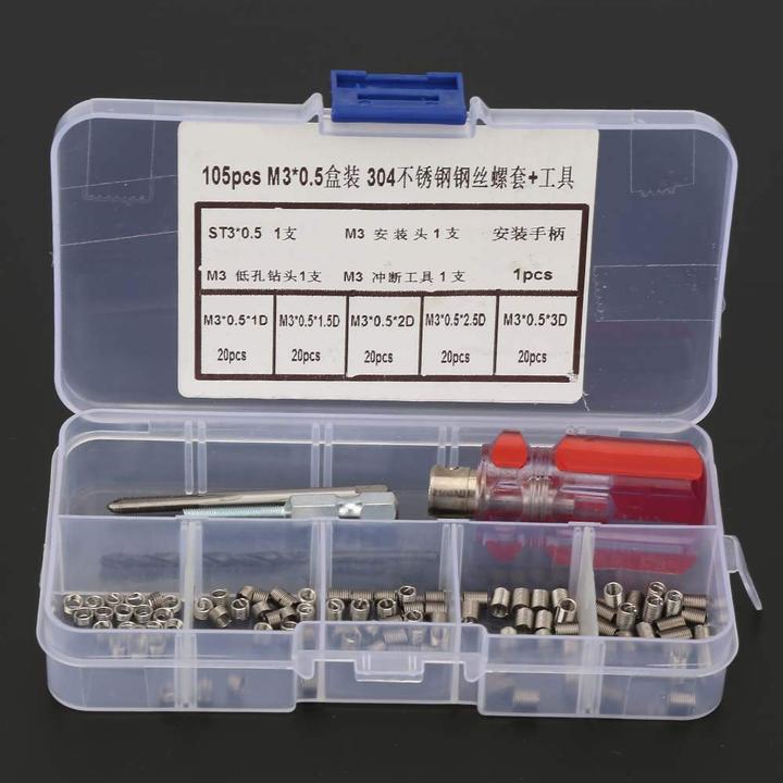 Actual product image ‎Hililand Gewindeeinsatz Reparatursatz M3