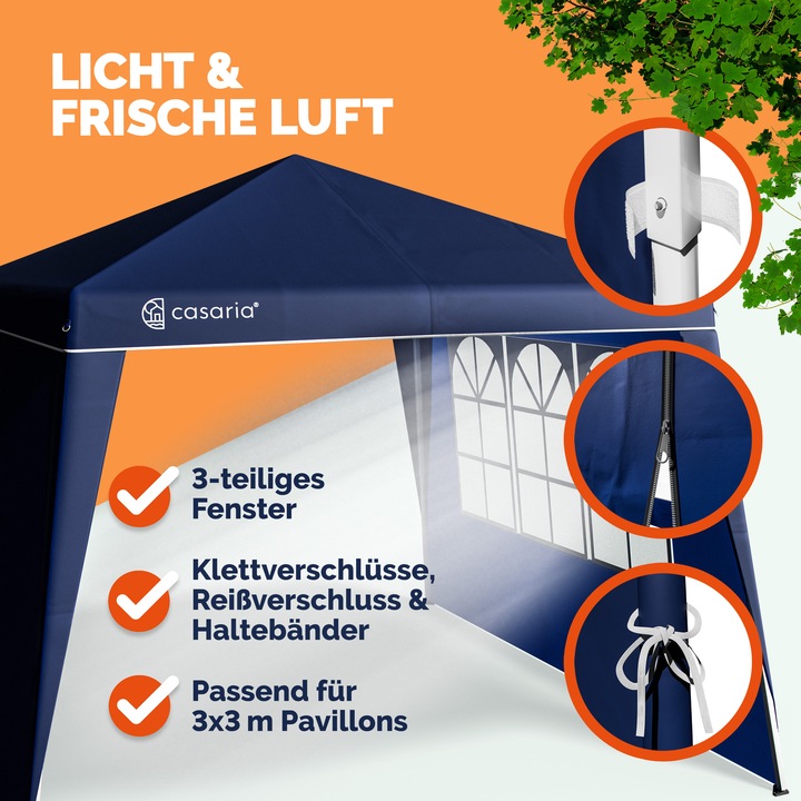Produktbild Casaria Seitenwand 2er Set (250 cm, 250 cm)