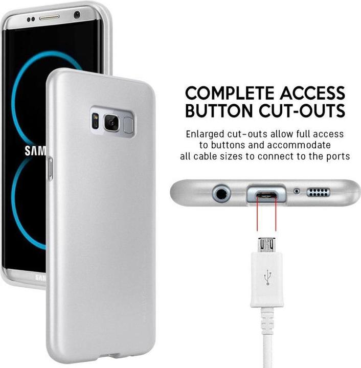 Produktbild I-Jelly - Samsung Galaxy S8+ Hülle (Silber) (Samsung Galaxy S8+)