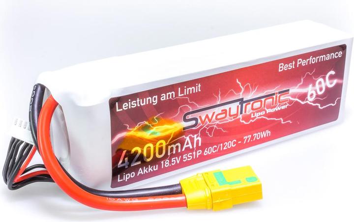 Image du produit Swaytronic 5S 18.5V 4200mAh 60C/120C XT90 (18.50 V, 4200 mAh)