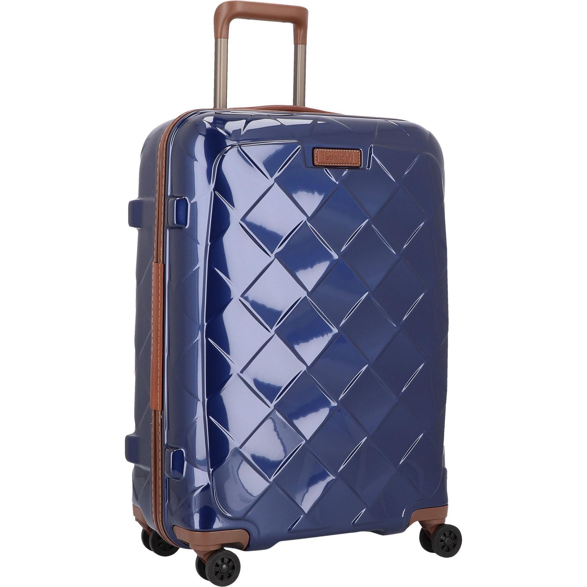 Stratic, Koffer, Leather & More - Hartschalen-Koffer, Blau, (74 l, M (50 - 90l))