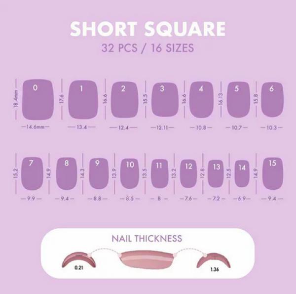 Actual product image MoYou London Soft Gel Press-Ons Porcelain Drip (Artificial nails, Porcelain Drip)