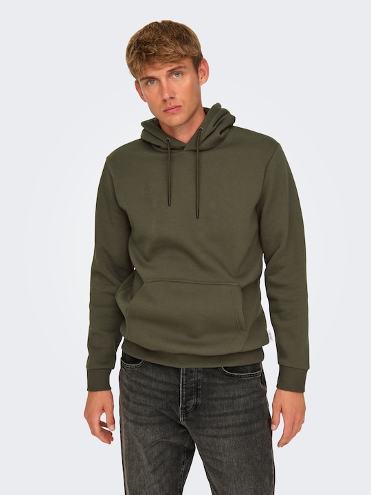 Produktbild Only & Sons Normal geschnitten Kapuze Sweatshirt Kapuzenpullover (S)